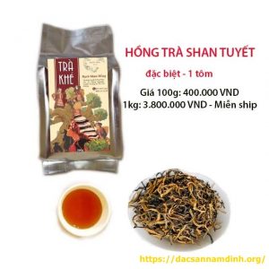 Hồng trà shan tuyết Hà Giang 1 tôm (đặc biệt) (Bạch Shan Hồng)