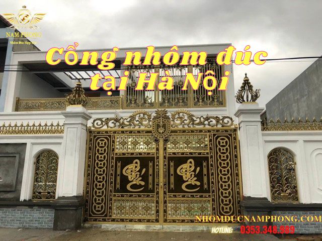 Mua cổng nhôm đúc tại Hà Nội - giá cửa nhôm đúc tại Hà Nội